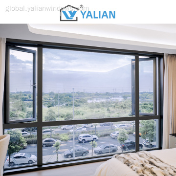 Double Casement Windows  Modern Style Commercial Casement Windows Double Glazing Factory